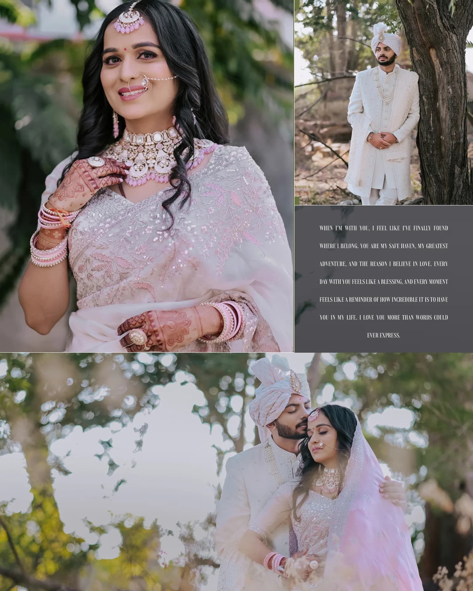 The Blessing — Album Spread — bridal photograph by Akshay Hirani