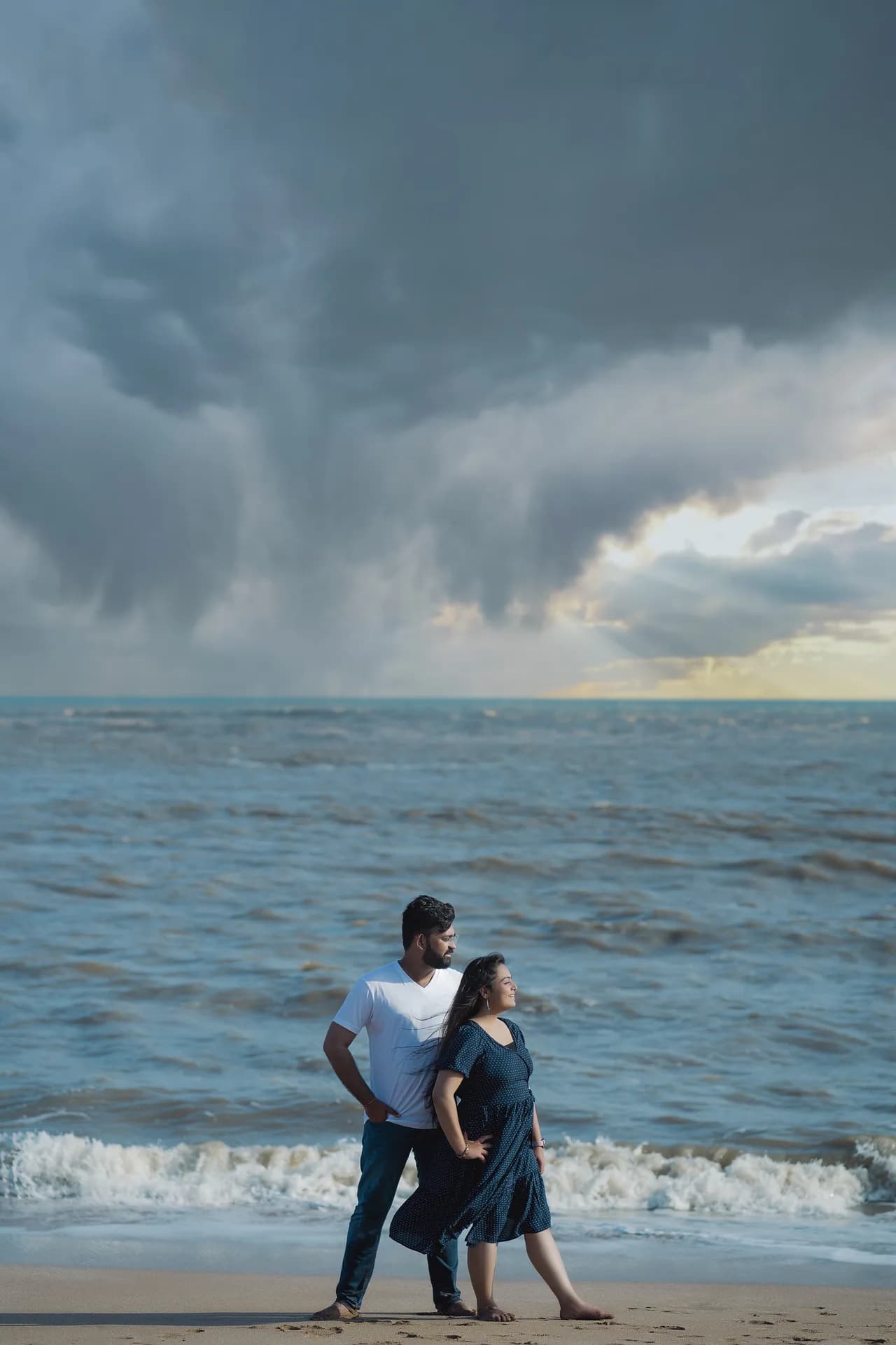Before the Storm — the couple photograph by Akshay Hirani